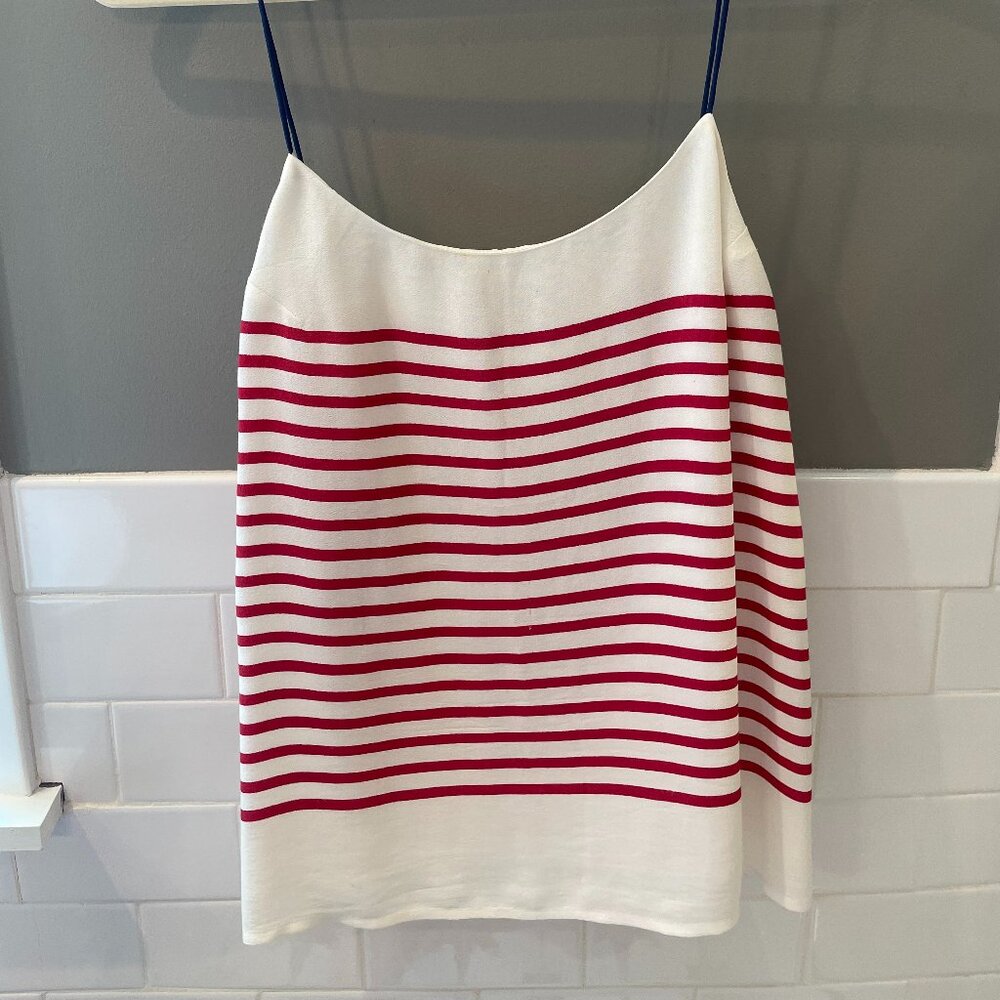 Banana Republic Striped Red, White and Blue Tank